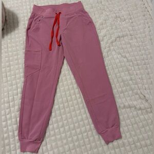 Figs Chalk Pink joggers XS/P